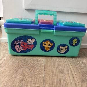 Vintage Littlest Pet Shop Tackle Box Carry Case (2007) Storage Organizer